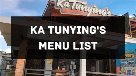 ka tunying's menu|View All Products .